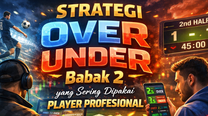 Strategi Over Under Babak 2 yang Sering Dipakai Player Profesional